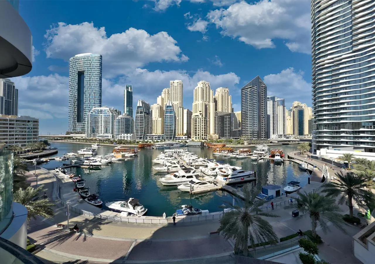 Luxury Full Marina View 1 Bedroom Hall & Infinity Pool On Marina Walk Dubaï Appartement